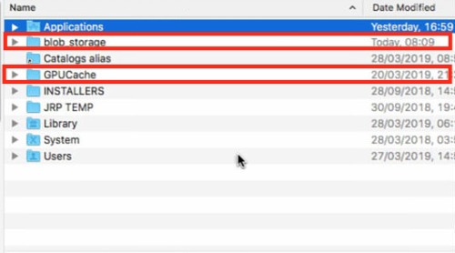 GPU Cache Folder Location